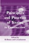 Principles and Practice of Testing in Construction : v.1 - Book
