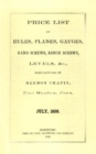 H. Chapin 1859 Price List - Book