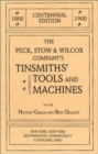 The Peck, Stow & Wilcox Company's Tinsmiths' Tools and Machines - Book