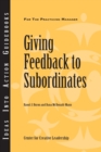 Giving Feedback to Subordinates - Book