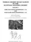 Theban Desert Road Survey in the Egyptian Western Desert, Volume 1 : Gebel Tjauti Rock Inscriptions 1-45 and Wadi el-Hol Rock Inscriptions 1-45 - Book