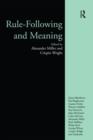 Rule-following and Meaning - Book