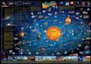 Solar system children's map flat laminated - Book