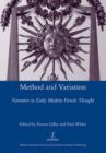 Method and Variation : Narrative in Early Modern French Thought - Book