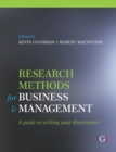 Research Methods for Business and Management : a guide to writing your dissertation - eBook