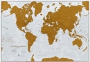 Welt zum Rubbeln wall map - Book