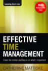 Effective Time Management - eBook