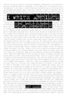I Write Artist Statements - Book