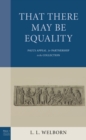 That There May Be Equality : Paul's Appeal for Partnership in the Collection - Book