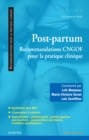 Post-partum : recommandations CNGOF pour la pratique clinique - eBook