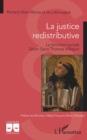 La justice redistributive : La fonction sociale Selon Saint Thomas d'Aquin - eBook