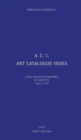 Art Catalogue Index : Catalogues raisonnes of artists 1240-2019 - Book