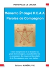 Memento 2e degre du R.E.A.A. : Paroles de Compagnon - eBook