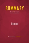 Summary: Encore : Review and Analysis of Marc Freedman's Book - eBook
