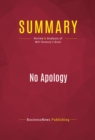 Summary: No Apology - eBook