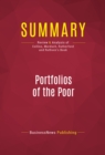 Summary: Portfolios of the Poor - eBook