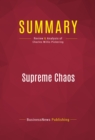 Summary: Supreme Chaos : Review and Analysis of Charles Willis Pickering - eBook