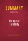 Summary: The Age of Fallibility : Review and Analysis of George Soros's Book - eBook