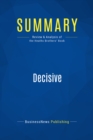 Summary: Decisive - eBook