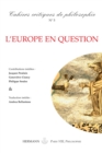 Cahiers critiques de Philosophie, n(deg)5 - L'Europe en question - eBook