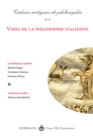 Cahiers critiques de Philosophie n(deg)9 : Voies de la philosophie italienne - eBook
