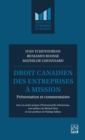 Droit canadien des entreprises a mission : presentation et commentaires - eBook