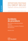 Incidents de procedure - eBook