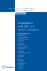 Jurisprudence de la CJUE 2015 - eBook