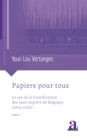 Papiers pour tous : Le cas de la Coordination des sans-papiers de Belgique (2014-2020) - eBook