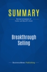 Summary: Breakthrough Selling - eBook
