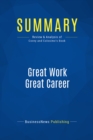 Summary: Great Work Great Career - eBook