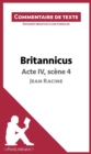 Britannicus, Acte IV, scene 4, de Jean Racine : Commentaire et Analyse de texte - eBook