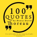 100 Quotes by Henry David Thoreau: Great Philosophers & Their Inspiring Thoughts - eAudiobook