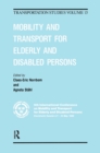 Mobility and Transport for Elderly and Disabled Patients - Book