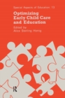 Optimizing Early Child Care Ed - Book