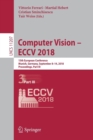 Computer Vision – ECCV 2018 : 15th European Conference, Munich, Germany, September 8–14, 2018, Proceedings, Part III - Book