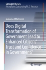 Does Digital Transformation of Government Lead to Enhanced Citizens' Trust and Confidence in Government? - eBook
