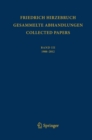 Gesammelte Abhandlungen  -  Collected Papers III : 1988 - 2012 - Book