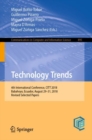 Technology Trends : 4th International Conference, CITT 2018, Babahoyo, Ecuador, August 29-31, 2018, Revised Selected Papers - eBook