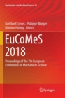 EuCoMeS 2018 : Proceedings of the 7th European Conference on Mechanism Science - Book