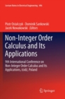 Non-Integer Order Calculus and its Applications : 9th International Conference on Non-Integer Order Calculus and Its Applications, Lodz, Poland - Book