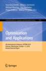 Optimization and Applications : 9th International Conference, OPTIMA 2018, Petrovac, Montenegro, October 1-5, 2018, Revised Selected Papers - eBook