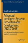 Advanced Intelligent Systems for Sustainable Development (AI2SD'2018) : Vol 3: Advanced Intelligent Systems Applied to Environment - eBook