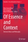 Of Essence and Context : Between Music and Philosophy - eBook