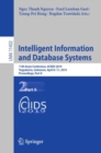 Intelligent Information and Database Systems : 11th Asian Conference, ACIIDS 2019, Yogyakarta, Indonesia, April 8–11, 2019, Proceedings, Part II - Book