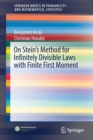 On Stein's Method for Infinitely Divisible Laws with Finite First Moment - Book