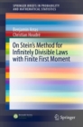 On Stein's Method for Infinitely Divisible Laws with Finite First Moment - eBook