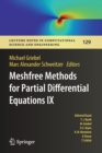 Meshfree Methods for Partial Differential Equations IX - Book