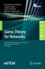 Game Theory for Networks : 8th International EAI Conference, GameNets 2019, Paris, France, April 25-26, 2019, Proceedings - Book
