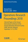 Operations Research Proceedings 2018 : Selected Papers of the Annual International Conference of the German Operations Research Society (GOR), Brussels, Belgium, September 12-14, 2018 - Book